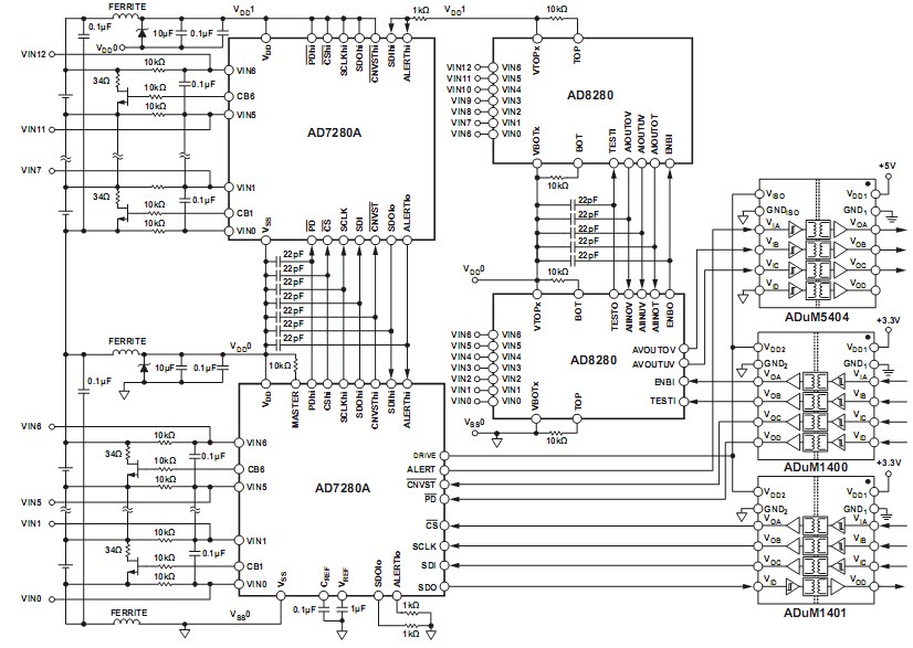 全隔離式鋰電池監控和保護系統