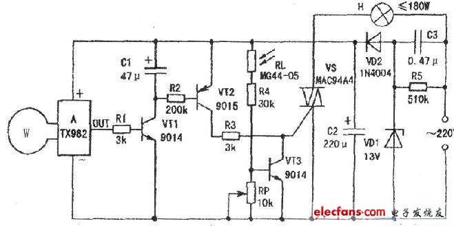 簡(jiǎn)單易制的微波感應(yīng)延時(shí)節(jié)能燈