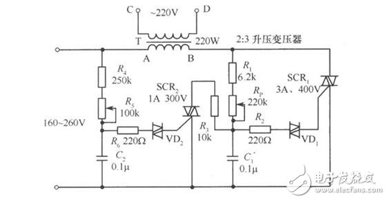 雙向可控硅觸發(fā)電路設(shè)計(jì)，雙向可控硅組成的交流穩(wěn)壓器電路