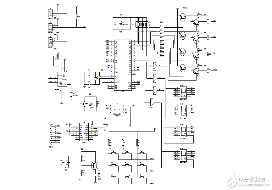 基于AT89C51單片機的溫度檢測仿真系統(tǒng)及源程序代碼