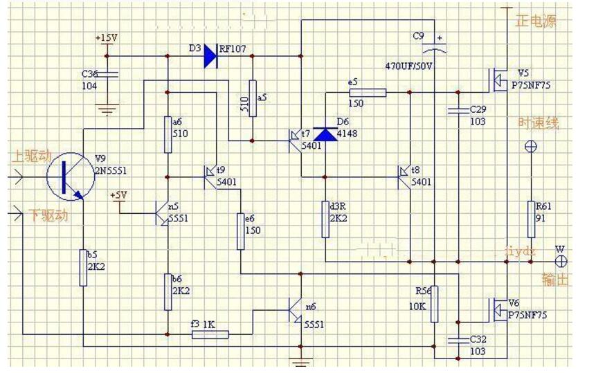電動(dòng)車(chē)無(wú)刷電機(jī)原理圖_電動(dòng)車(chē)無(wú)刷電機(jī)控制器驅(qū)動(dòng)電路圖
